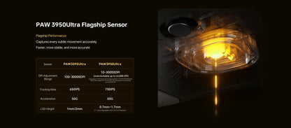 ATK Blazing Sky X1 V2 Ultimate Dual Mode -langaton hiiri, kevyt PAW3950 Ultra Dual 8K HZ, matala viive, mukautettu ergonominen hiiri