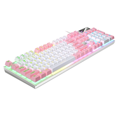 USB Wired Gaming Keyboard, 104 Keys Compatible with Windows Laptop/Computer/PC, Ergonomic Design, Office & Gaming Accessories