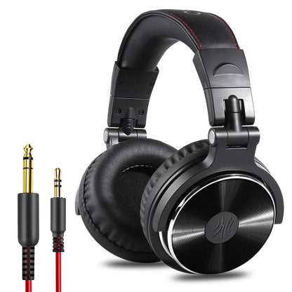 OneOdio Professional DJ Headphones Over-Ear Studio Monitor Headset with Microphone, HiFi Wired Bass Gaming Headphones for PC, Phone, PS4 & Xbox