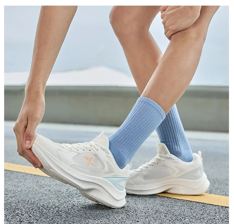 XTEP Running Shoes For Women 2025 Summer New Elastic Comfortable Wear-Resistant Training Professional Sports Shoes 875218110067