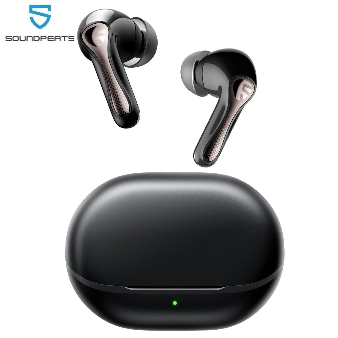 SOUNDPEATS Air5 Pro Wireless Earbuds Bluetooth 5.4 with 55dB Adaptive ANC, Hi-Res LDAC, aptX Lossless Audio & 6 AI ENC Microphones