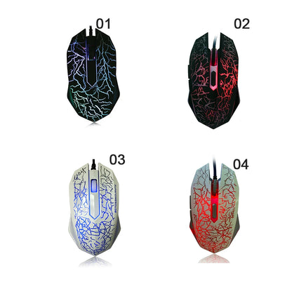 USB Wired Gaming Mouse RGB LED 2400 DPI Professional Gaming Mouse, Ergonomic USB Wired Gaming Mouse for PC, Laptop, Dota 2 & LOL