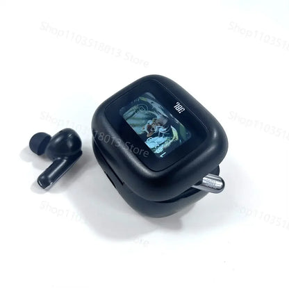 JBL Live Beam 3 True Wireless Bluetooth Earbuds with Smart Display Case, Active Noise Cancelling Headphones, HiFi Stereo Sound