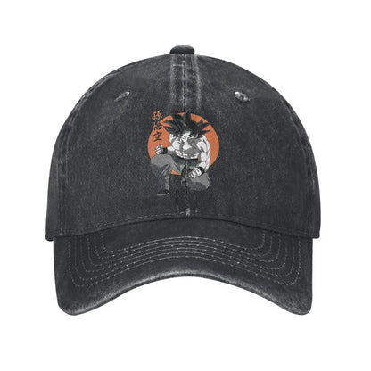 Classic DBZ dragon ball Goku Anime Baseball Caps Men Women Distressed Denim Washed Sun Cap Outdoor Running Adjustable Hats Cap, produit gaming premium Fraquane