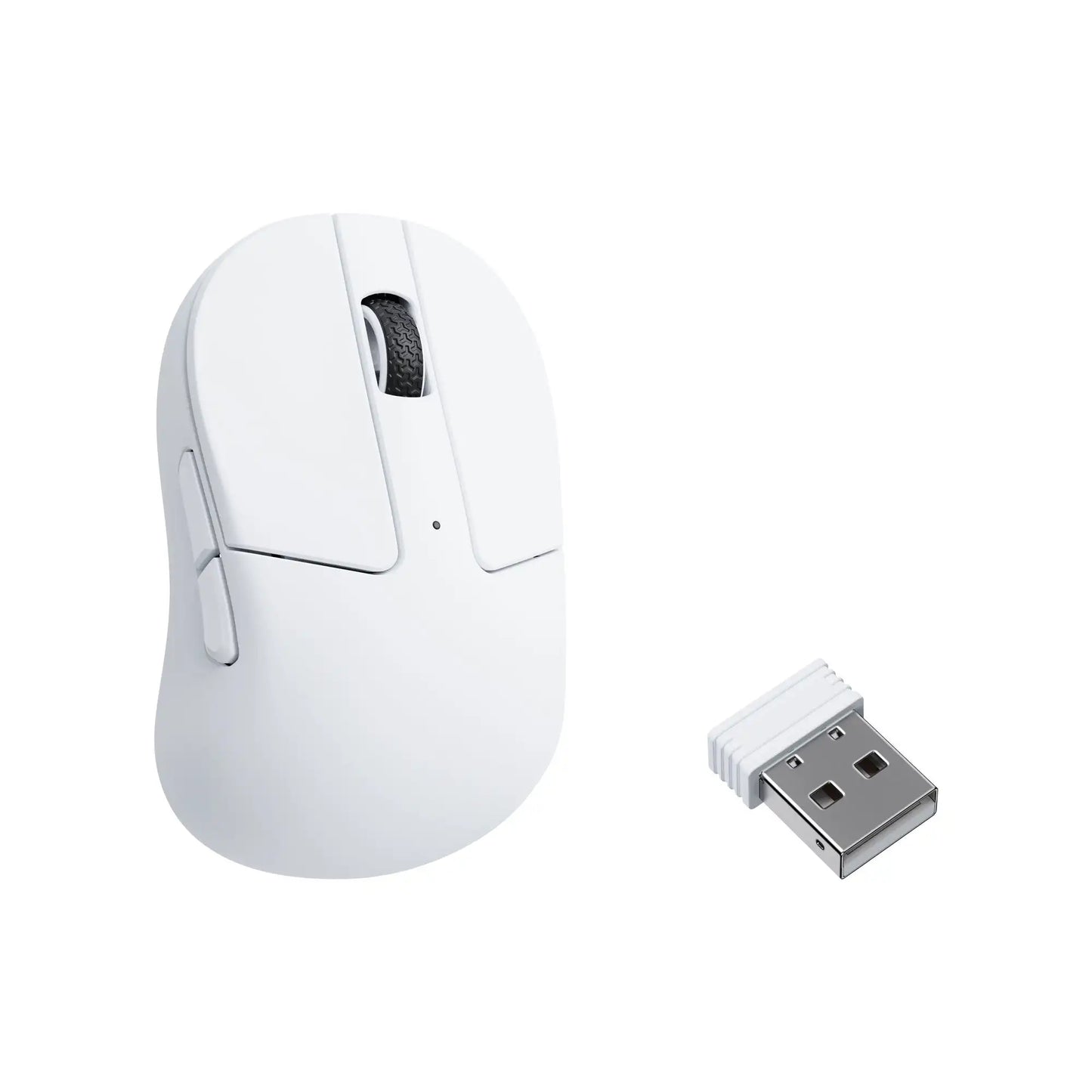 Keychron M4 Wireless Optical Mouse, Bluetooth & 2.4GHz Gaming Mouse, USB Type-C Wired Mouse, 26,000 DPI PixArt 3395 Ultra-Light Rechargeable Mouse