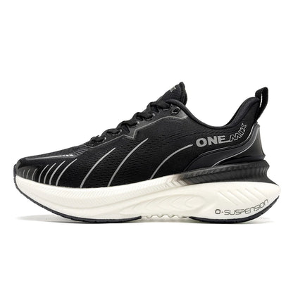 Baskets pour femme ONEMIX noires, chaussures de course respirantes pour femme, modèle de créateur, livraison gratuite, chaussures de sport roses à amorti