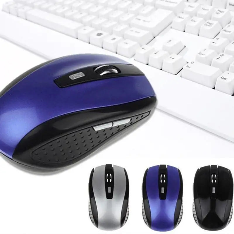 2.4GHz Wireless Mouse with USB Receiver, Ergonomic Optical Wireless Mouse, 6-Button Wireless Mouse for PC, Laptop & Computer
