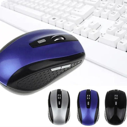 2.4GHz Wireless Mouse with USB Receiver, Ergonomic Optical Wireless Mouse, 6-Button Wireless Mouse for PC, Laptop & Computer