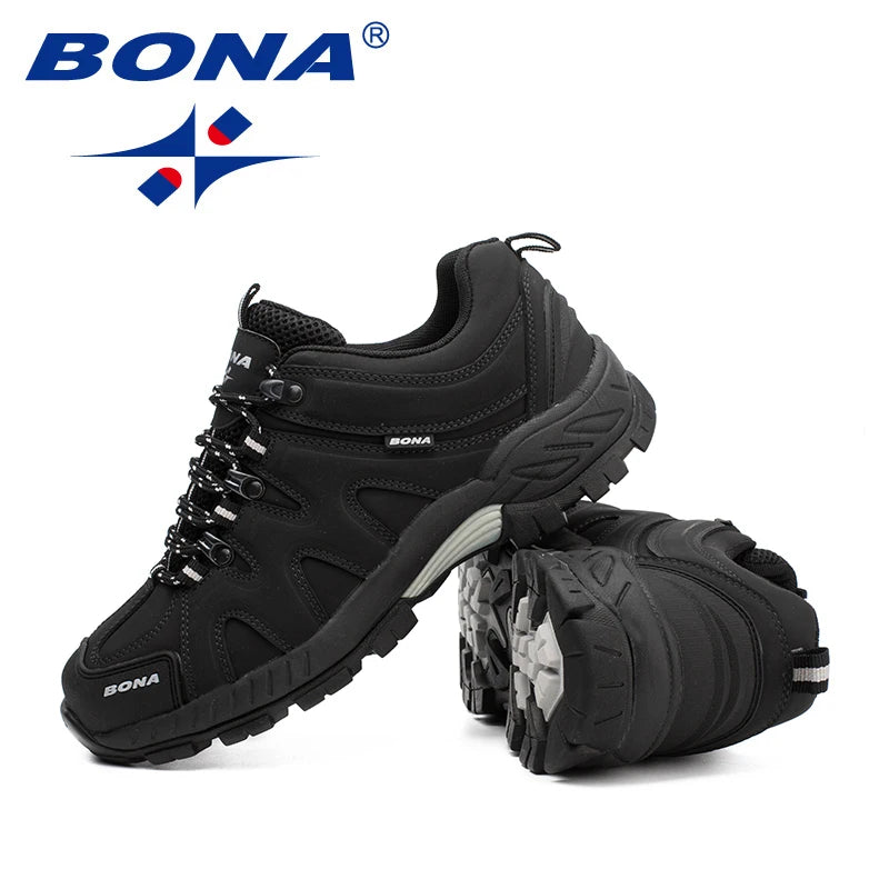 BONA novi klasični stil muške planinarske cipele na vezanje, muške sportske cipele za outdoor trčanje, trekking tenisice