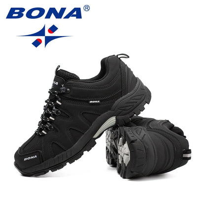 BONA novi klasični stil muške planinarske cipele na vezanje, muške sportske cipele za outdoor trčanje, trekking tenisice