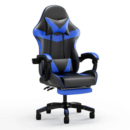 Ergonominen gaming-tuoli tietokonepöydälle, kallistettava kotitoimiston pelituoli selkätuella pitkiin pelisessioihin