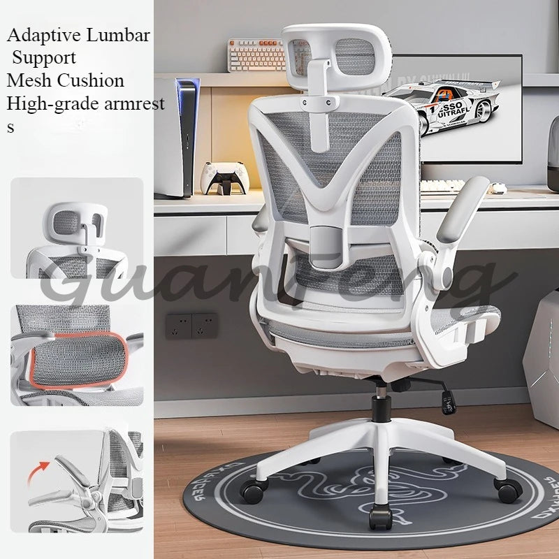 Adjustable Breathable Mesh High Density Sponge Seat Silla De Escritorio Ergonomic Gaming Chair 3D Lumbar Support Racing Swivel