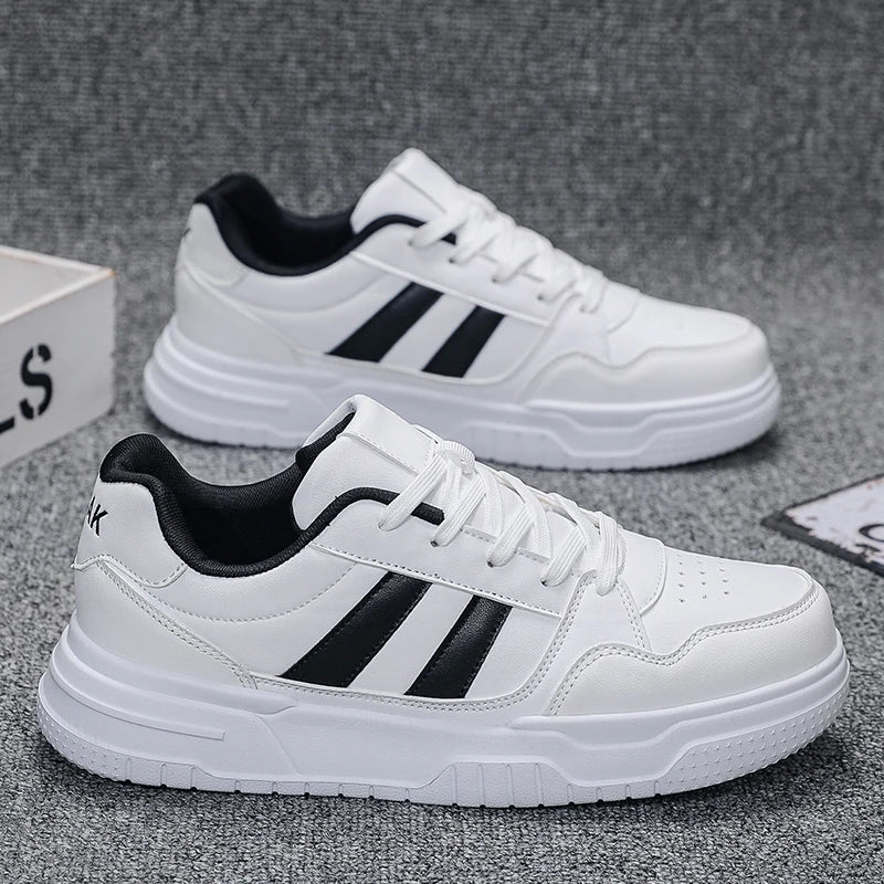 Plus Big Size 50 51 52: zapatillas de cuero para hombre, zapatillas deportivas informales, zapatillas planas de skate para dropshipping