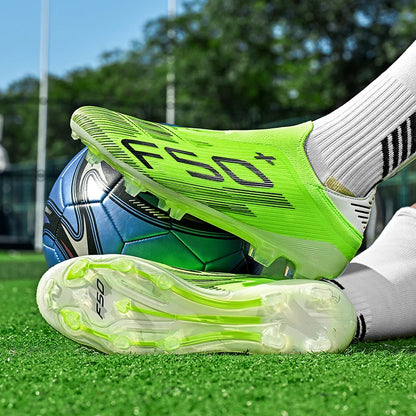 Chaussures de football F50 pour hommes, crampons d'entraînement rapides, chaussures de football antidérapantes pour extérieur, Chuteira Campo 35-45