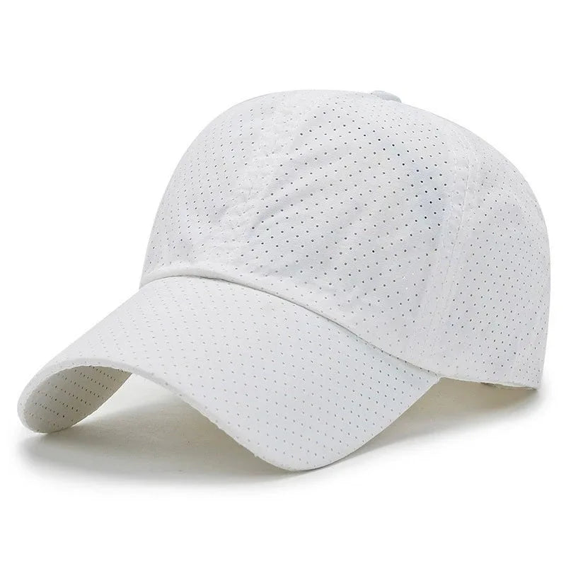 Mesh Quick Dry Cap – Herre-løbe- og sportsbaseballkasket – Dame-golf- og tennis-kasket – Udendørs jogging-kasket – Åndbar solhat