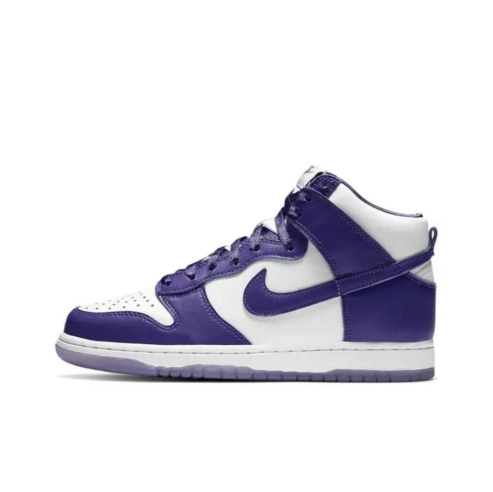 Nike Dunk SP “Varsity Purple” High-Top Skate Shoes Stylish Comfortable Slip-Resistant Durable Unisex Casual Shoes DC5382-100