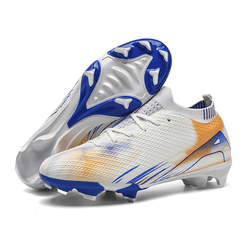 Scarpe da calcio professionali da uomo per attività all'aperto con suola in gomma, scarpe da allenamento resistenti e comode per adulti e adolescenti, scarpe da calcio antiscivolo