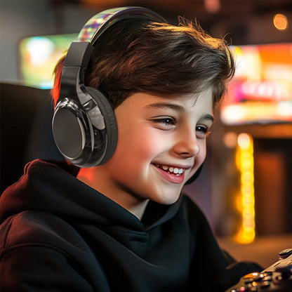 Gradient Kids Bluetooth Headphones Over Ear Girls Wireless Headphones With Mic Foldable Lightweight Headset Forfor School Travel