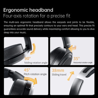 FiiO JT7 Planar Magnetic Over-Ear Audiophile Headphones – 95x86mm Driver, 4.4mm & 3.5mm Wired HiFi Headset