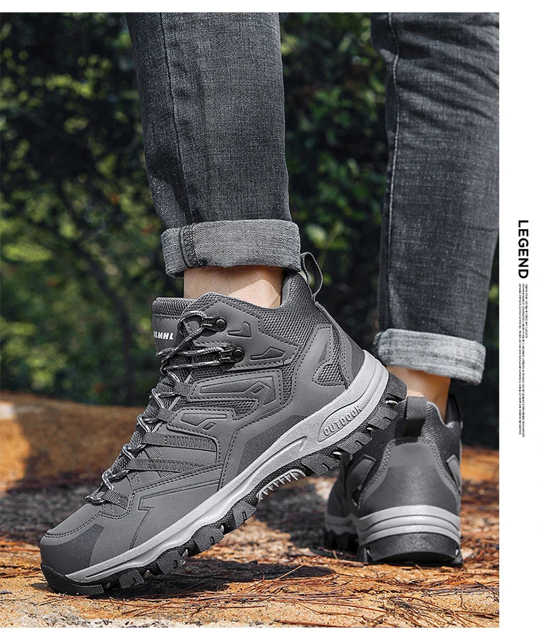 2025 New Hiking Shoes Unisex Outdoor Hiking Sports Shoes Camping Boots Ladies Waterproof Walking Shoes Non-slip Hiking Shoes