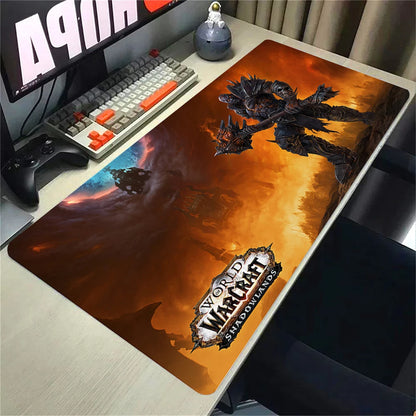 Natural Horde Alliance Mouse Pad Rubber Large Computer Desk Keyboard Mat HD World Of Warcraft Gaming Mousepad Speed Locking Edge