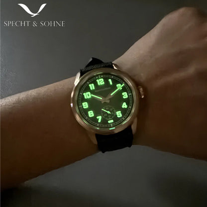 Specht & Söhne New Automatic Mechanical Wristwatches For Men Japan C3 Luminous Sapphire Crystal Sports Watch ﻿5Bar Waterproof