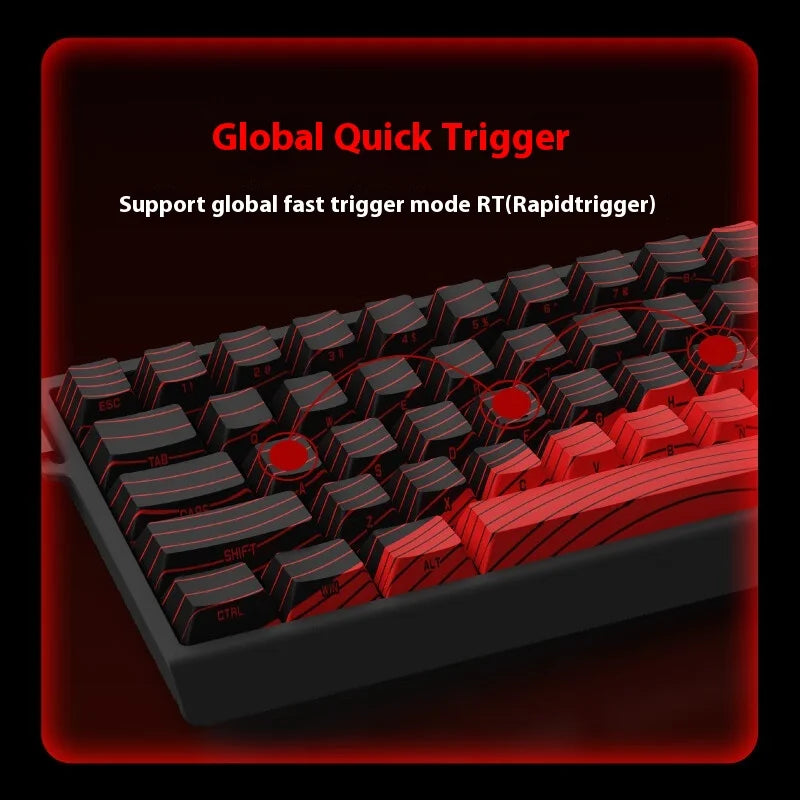 Madcatz Mad60 Mad68 HE 8K Mechanical Keyboard, Magnetic Switch Wired Gaming Keyboard with Rapid Trigger, Hot-Swappable 60% & 68% Custom Mechanical Keyboard