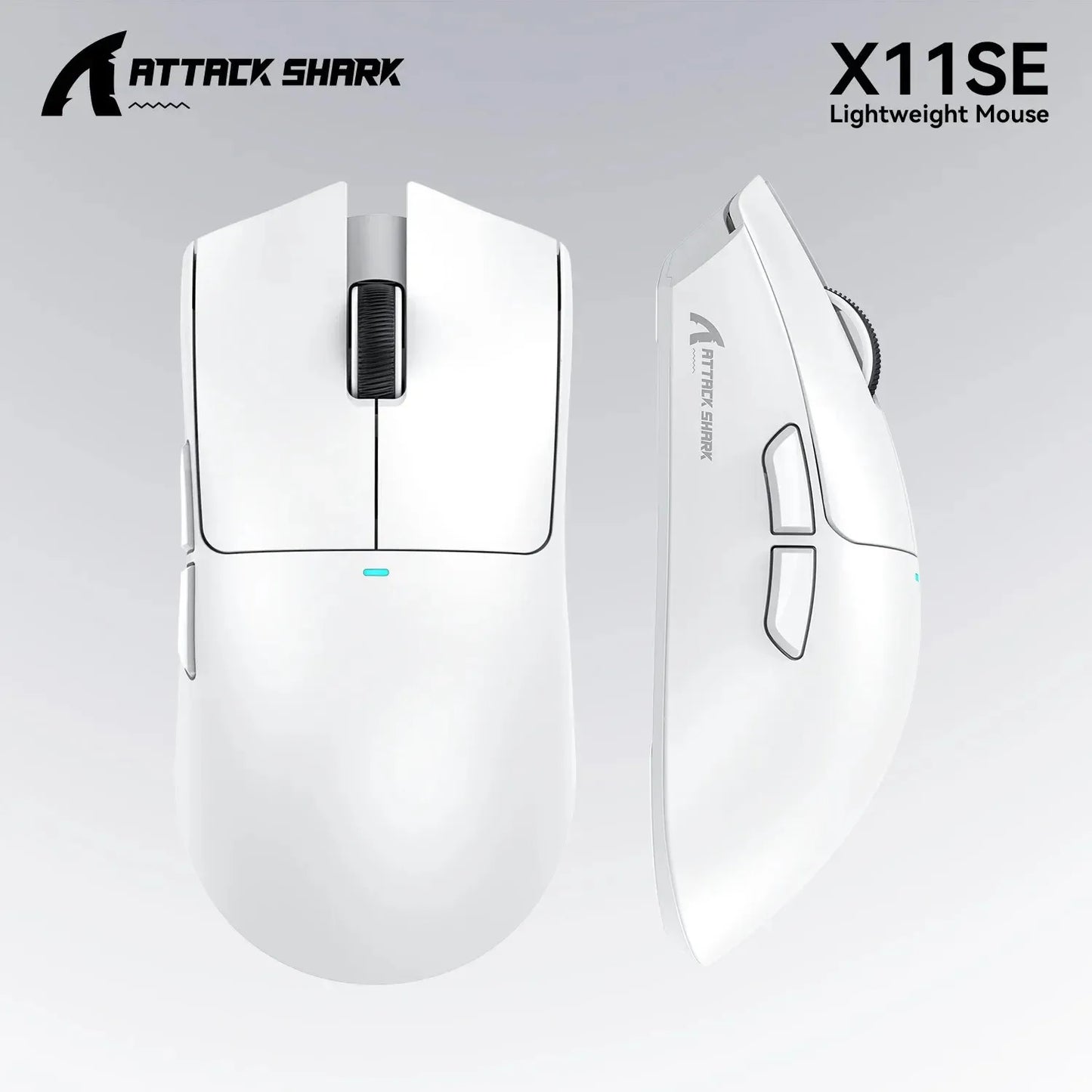 ATTACK SHARK X11SE Ultra-Light Wireless Gaming Mouse, 22,000 DPI PAW3311 Sensor, Tri-Mode Bluetooth/2.4GHz/Wired Gaming Mouse, 65-Hour Battery