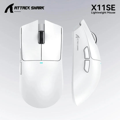ATTACK SHARK X11SE Ultra-Light Wireless Gaming Mouse, 22,000 DPI PAW3311 Sensor, Tri-Mode Bluetooth/2.4GHz/Wired Gaming Mouse, 65-Hour Battery