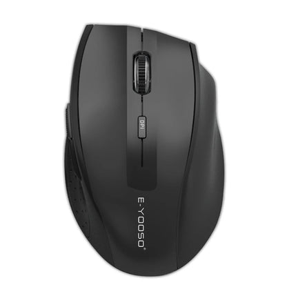 E-YOOSO E-1010 USB 2.4G Wireless Gaming Office Mouse, 2400 DPI Optical Game Mice, Ergonomic for Laptop PC Computer