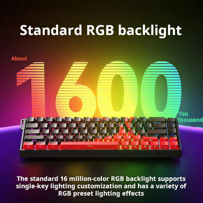 AULA WIN60 HE Magnetic Axis Mechanical Keyboard, 61-Key Wired Gaming Keyboard with Hall Effect Switches, 8K Polling Rate, Hot-Swappable RGB Keyboard for Esports & PC Gaming