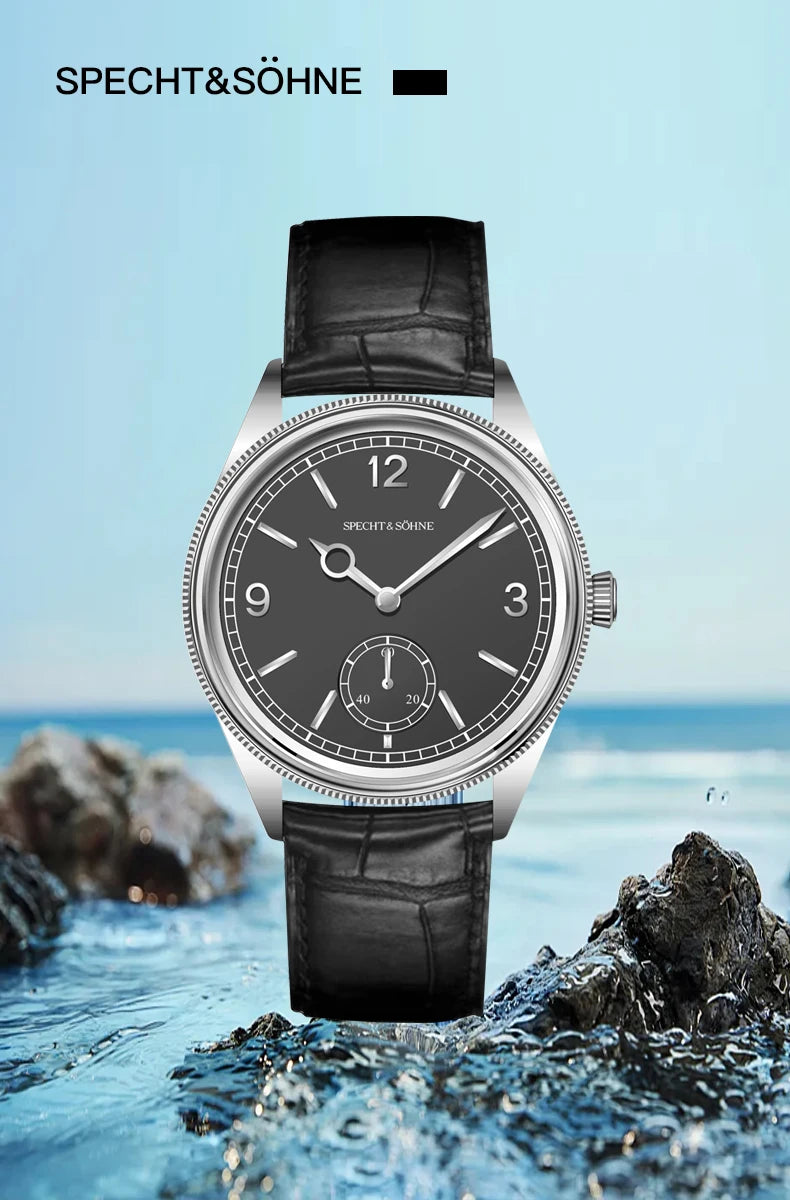 Specht & Söhne New Arrivals 1908 Automatic Watches For Men Stainless Steel Seagull Movt Mechanical Wristwatch 50M Waterproof