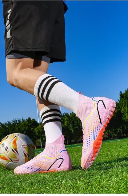 Men's Football Boots Professional Turf Futsal Match Grass Unisex Outdoor Training Soccer Shoes Soccer Cleats Non-slip Breathable