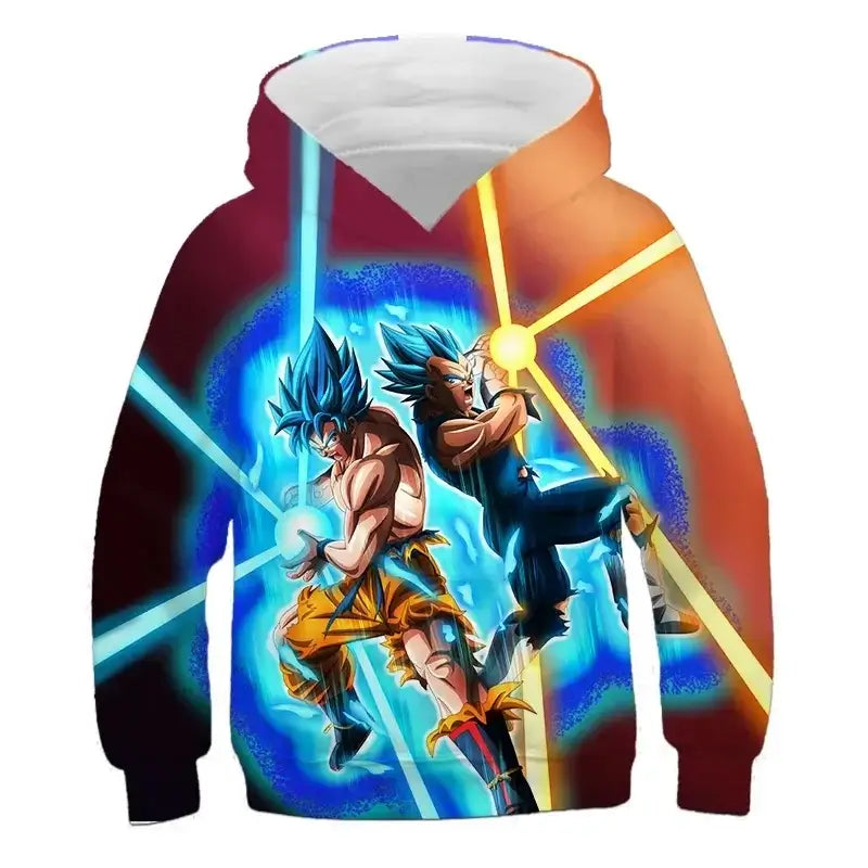 2025 Autumn Cool Dragon Ball Z Kids Boys Sweatshirts Children Casual Boy Hoodies Pullover Anime Dragon Ball Hoodie Hooded Coats, Produit gaming premium Fraquane, produits de luxe, nouvelle génération, équipement gamer