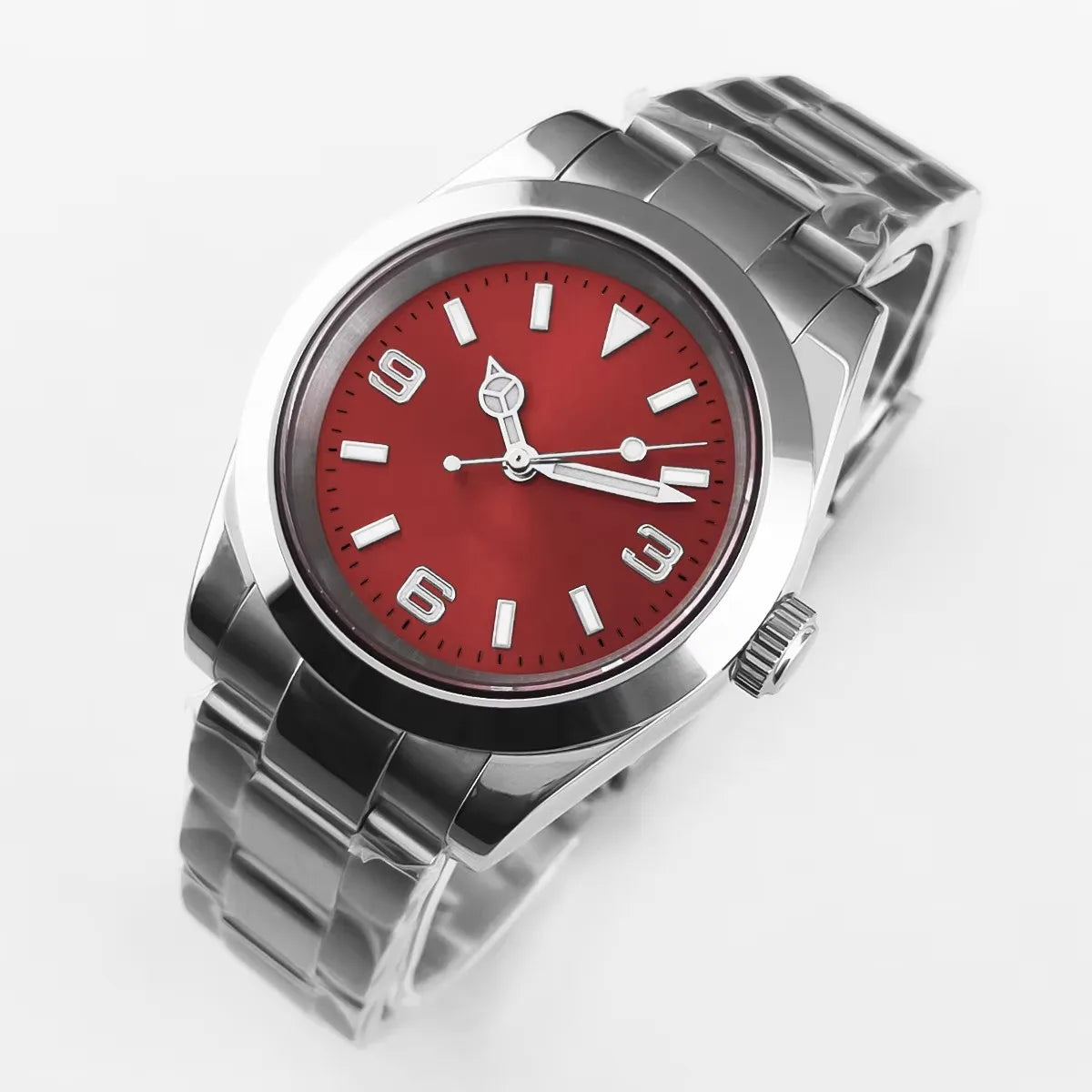 36mm/39mm Corgeut Luxury White Black Automatic Mechanical Wristwatches Numbers Men Watch Sapphire Crystal 10bars Reloj Hombre