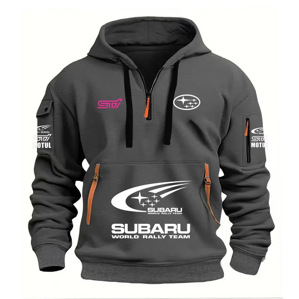 2026 New SUBARU Racing European Size Autumn/Winter Men's Hooded Kangaroo Pocket Hooded Sports Fleece Hoodie Top Coat, Produit gaming premium Fraquane, produits de luxe, nouvelle génération, équipement gamer
