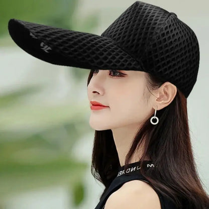 Cappello da pesca da uomo con visiera larga, 14 cm, cappello da sole taglia grande, cappellino da camionista oversize, cappellini da baseball in rete taglie forti 55-60 cm, 60-65 cm