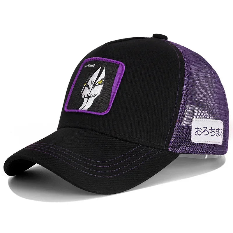 Baseballová čepice Naruto Snapback Uchiha Itachi Anime Styles – čepice pro muže i ženy, hip hop, pro tatínky, nastavitelná síťovaná čepice, trucker čepice