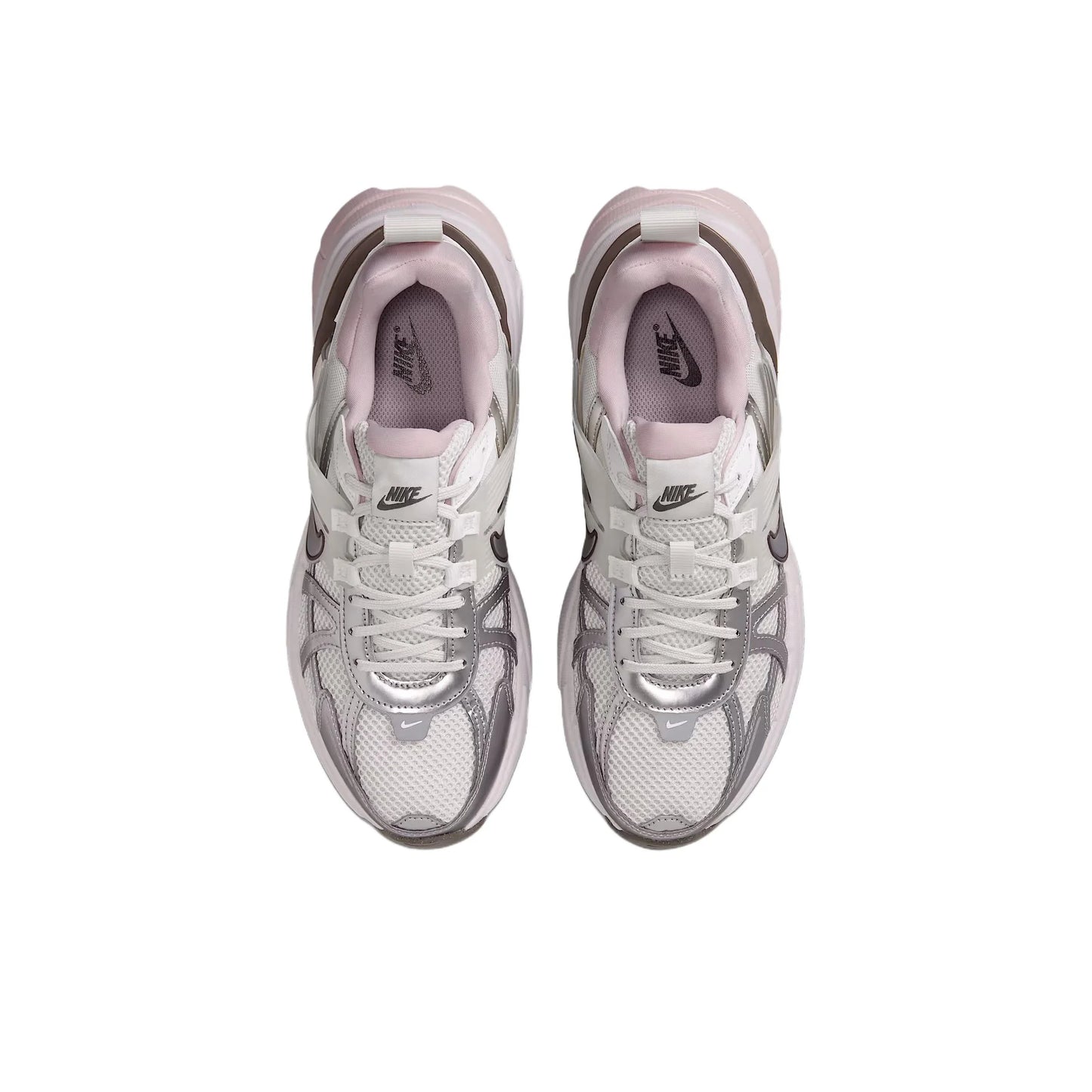 POIZON Nike V2K Run Platinum Tint Summit White Cave Stone Metallic Silver Women's FD0736-010
