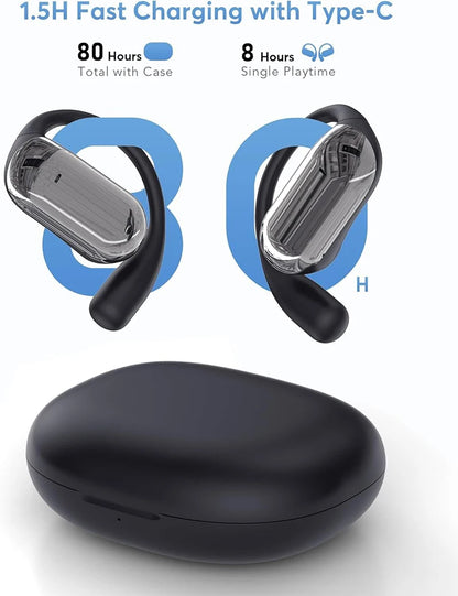 UYUXIO AI Translation Earbuds Real Time Translator Headphones, 144 Languages Smart Bluetooth Translator Earphones for Business