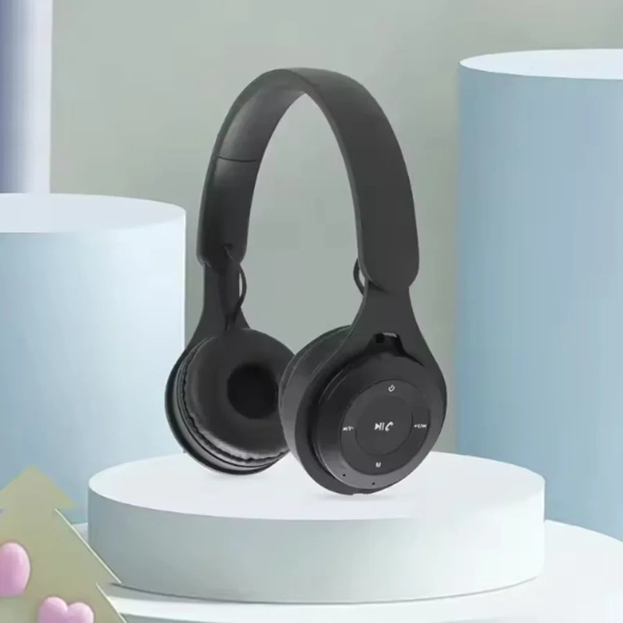 Casque audio Bluetooth Hi-Fi sans fil, circumaural, avec microphone, réduction de bruit, confortable pour les voyages et l'utilisation à domicile