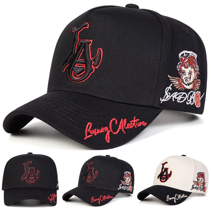 Unisex LA Love Embroidery Baseball Caps Spring Autumn Outdoor Adjustable Casual Hats Sunscreen Hat Sports Cap