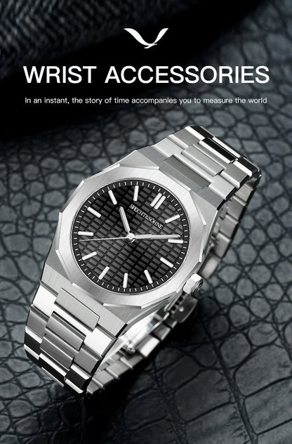 Novo relógio de pulso masculino Specht & Söhne 2026, raro e elegante, ultrafino, 38MM, em aço, cristal de safira, quartzo VH31