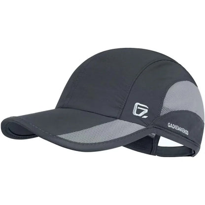 GADIEMKENSD Estate Uomo Sport Corsa Cappellino da baseball Uomo Golf Asciugatura rapida Donna Cappellino a rete con visiera e chiusura a scatto