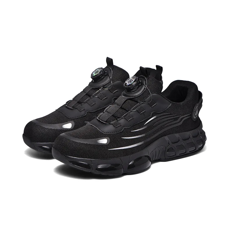 Chaussures de sécurité indestructibles à bout en acier, antidérapantes, résistantes à l'abrasion, chaussures de travail pour hommes, baskets robustes et confortables, neuves
