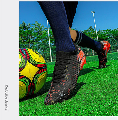 New Men's Soccer Shoes Training Wholesale Top Football Boots Sneakers FG Quality Cleats Non-Slip Drop Shipping Unisex Adult