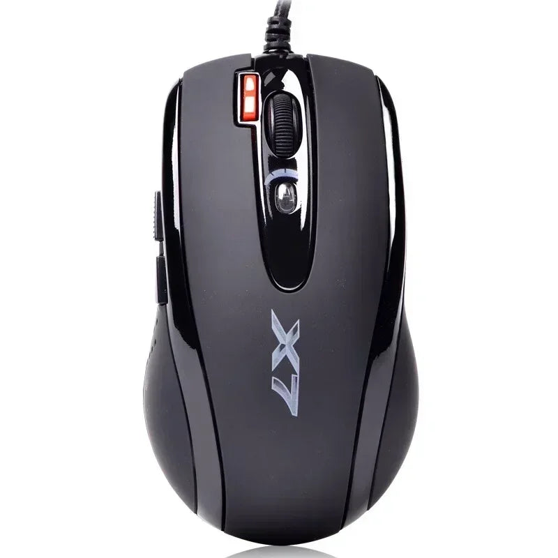 A4TECH Bloody X7-710K Wired Gaming Mouse 2000 DPI USB Gamer Mouse with Macro Programming for PC, Laptop & Esports