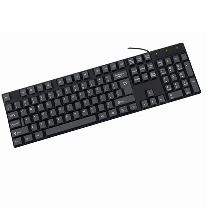Multilingual USB Wired 104 Keys Gaming Keyboard – Spanish French Russian Arabic English Keyboard for PC & Desktop Computer