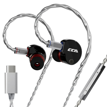 CCA Phoenix Wired Earphones Dynamic Drive LCP Diaphragm Music Headphone With Detachable Cable Noise Reduction Gaming Earphones