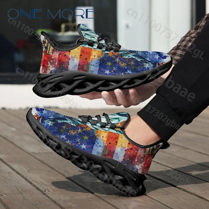 Amerikanische 250er-Serie zum Unabhängigkeitstag – Freizeit-Schuhe für Jungen und Mädchen – Personalisiert – Exklusives Design mit amerikanischer Flagge – Coole Sportschuhe für Kinder – Auf Lager